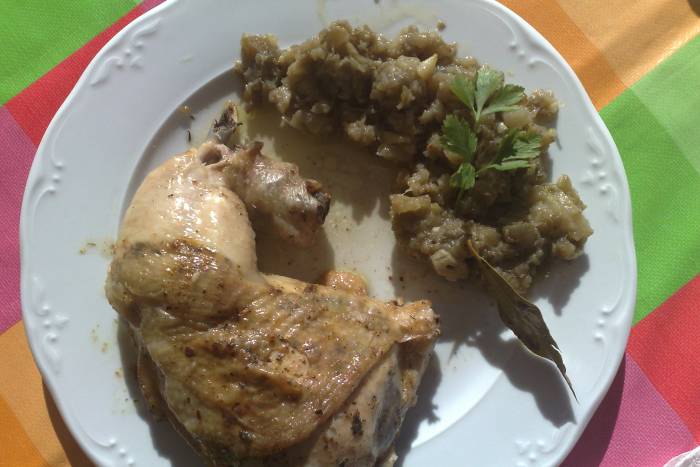 Pollo a la toscana