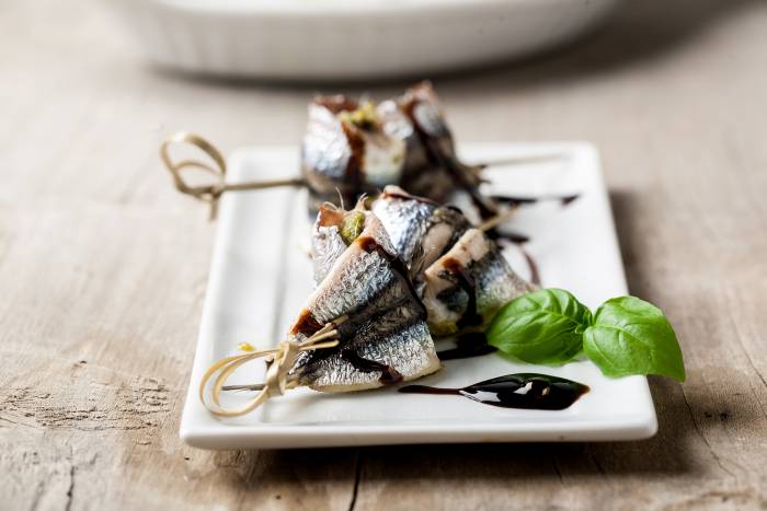 Anchoas al pesto