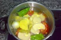 Preparar el caldo base