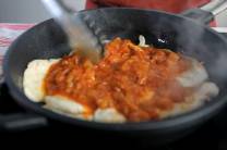 Preparar la salsa para pechuga de pollo