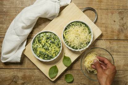 Gratinar y servir