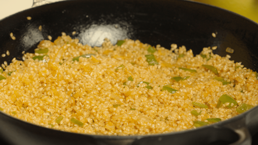 Añadir el arroz
