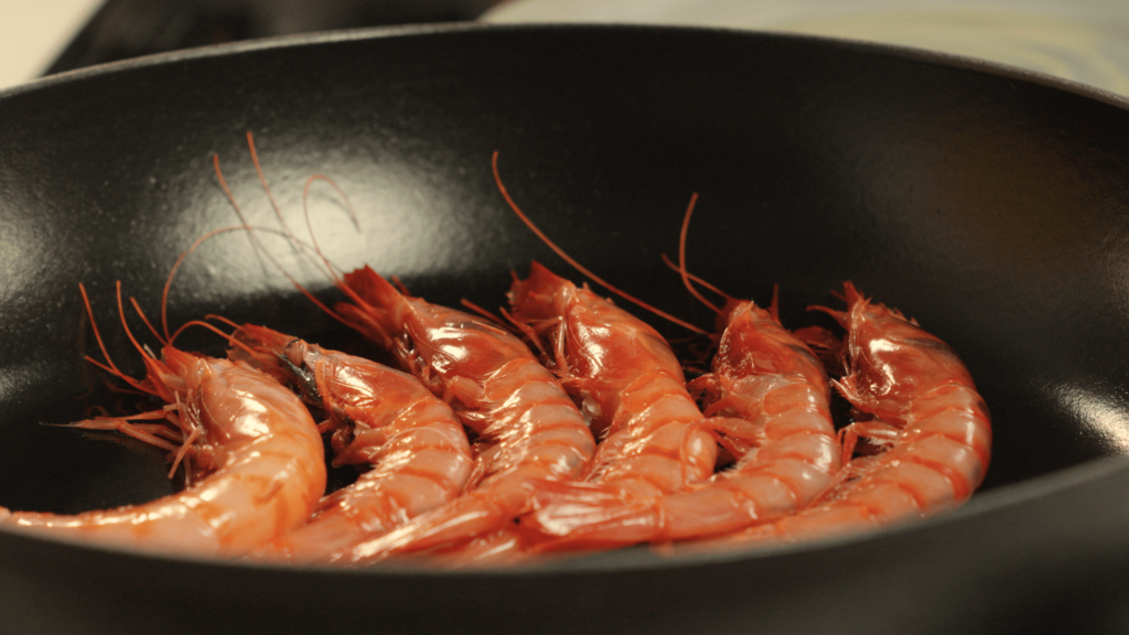Marcado de las gambas