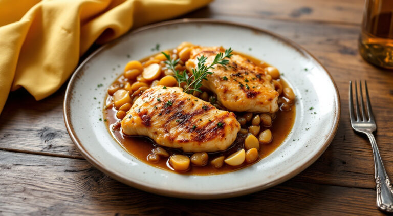 Filetes de pollo en salsa