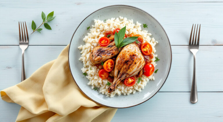 Pichones con arroz