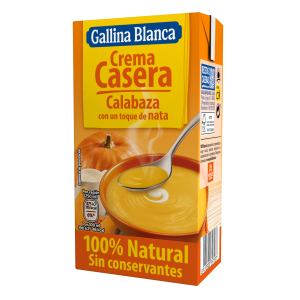 Crema Casera de Calabaza con toque de Nata 100% Natural